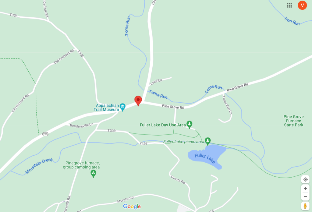 Pine Grove Furnace State Park Map